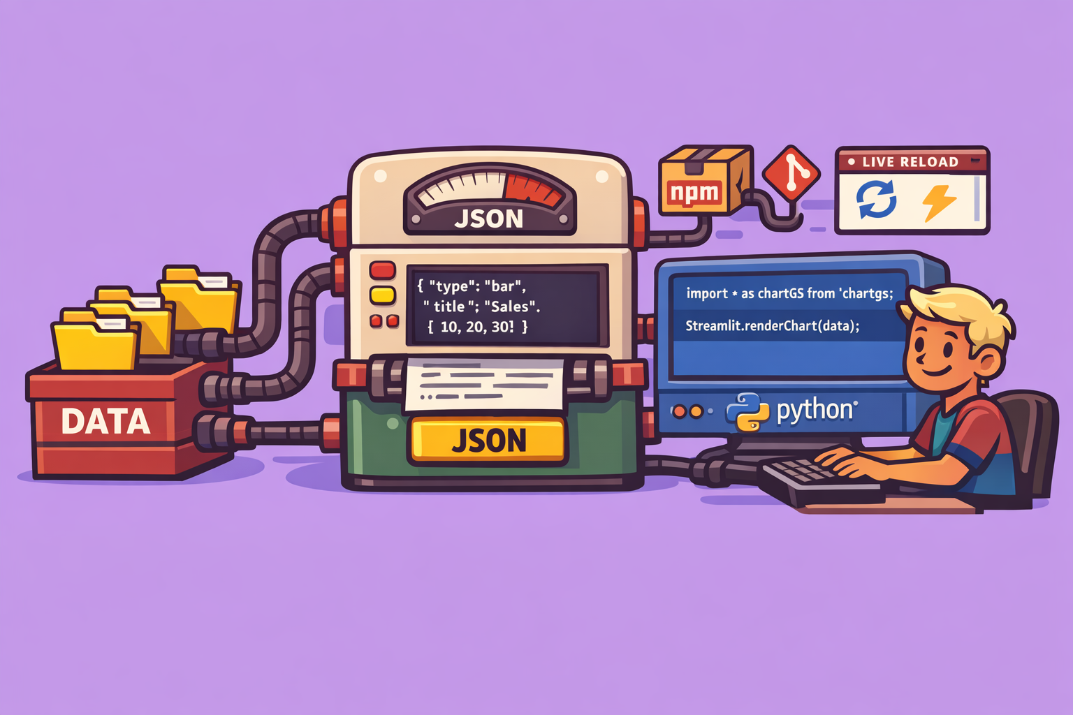 Cover Image for Crafting Custom Streamlit Components with Chart.js